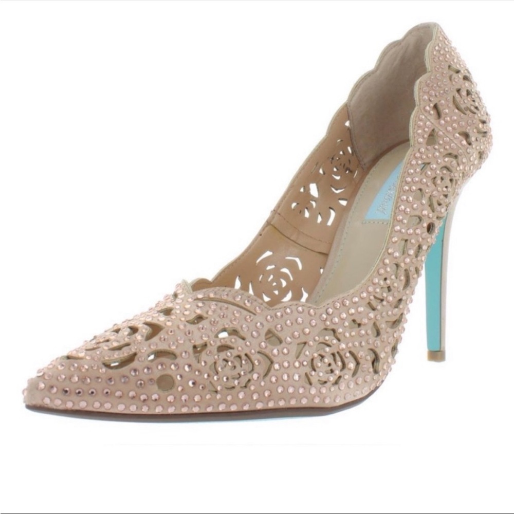 Blue by Betsey Johnson Pink Stiletto Heels - Picture 3 of 3
